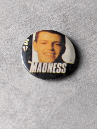 Vintage 80s madness pin badge - vintage,