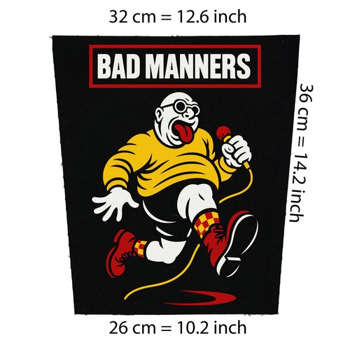 Bad manners large back - back, patch