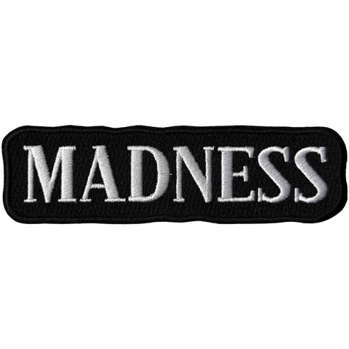 Madness text logo patch - madness,